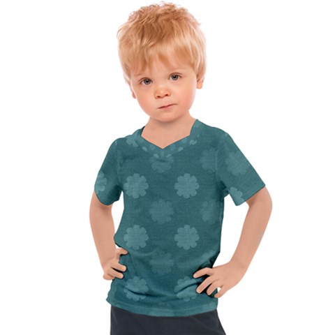 Floral Pattern Kids  Sports Tee by Valentinaart