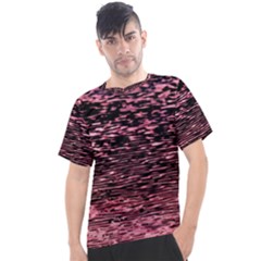 Pink  Waves Flow Series 11 Men s Sport Top by DimitriosArt
