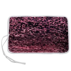 Pink  Waves Flow Series 11 Pen Storage Case (l) by DimitriosArt