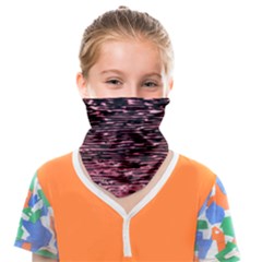Pink  Waves Flow Series 11 Face Covering Bandana (kids) by DimitriosArt