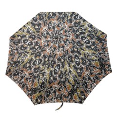 Modern Camo Tropical Print Design Folding Umbrellas by dflcprintsclothing