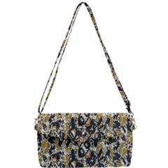 Modern Camo Tropical Print Design Removable Strap Clutch Bag by dflcprintsclothing