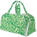 Liquid Art Pouring Abstract Seamless Pattern Lover Green Maze Burner Gym Duffel Bag View1