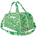 Liquid Art Pouring Abstract Seamless Pattern Lover Green Maze Burner Gym Duffel Bag View2