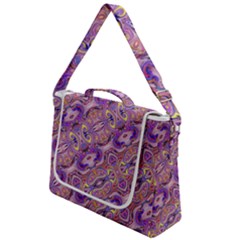 Liquid Art Pouring Abstract Seamless Pattern Tiger Eyes Box Up Messenger Bag by artico