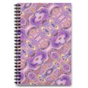 Liquid Art Pouring Abstract Seamless Pattern Tiger Eyes 5.5  x 8.5  Notebook View1