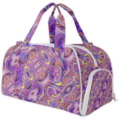 Liquid Art Pouring Abstract Seamless Pattern Tiger Eyes Burner Gym Duffel Bag by artico