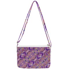Liquid Art Pouring Abstract Seamless Pattern Tiger Eyes Double Gusset Crossbody Bag by artico