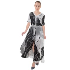 Lobo-lunar Waist Tie Boho Maxi Dress by mundodeoniro