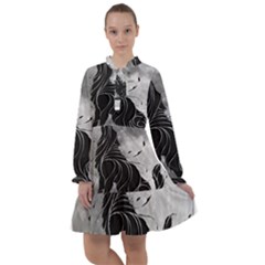 Lobo-lunar All Frills Chiffon Dress by mundodeoniro