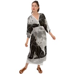 Lobo-lunar Grecian Style  Maxi Dress by mundodeoniro