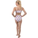 Tulips watercolor Pattern Tied Up Two Piece Swimsuit View2