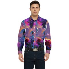 Floral Men s Long Sleeve  Shirt by Dazzleway