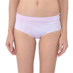 Watercolor Clouds Mid-waist Bikini Bottoms by Littlebird