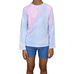 Watercolor Clouds2 Kids  Long Sleeve Swimwear by Littlebird