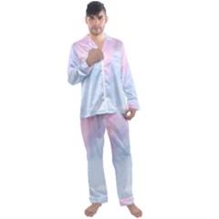 Watercolor Clouds2 Men s Long Sleeve Satin Pajamas Set by Littlebird