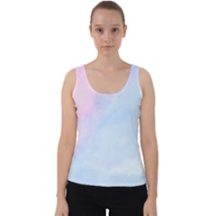Watercolor Clouds2 Velvet Tank Top by Littlebird