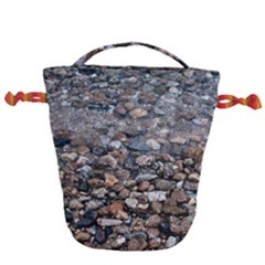 On The Rocks Drawstring Bucket Bag by DimitriosArt