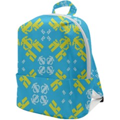 Abstract Pattern Geometric Backgrounds   Zip Up Backpack by Eskimos
