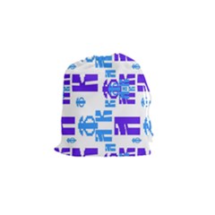 Abstract Pattern Geometric Backgrounds   Drawstring Pouch (small) by Eskimos