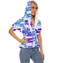Abstract pattern geometric backgrounds   Lightweight Drawstring Hooded Top View3