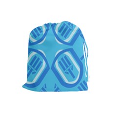 Abstract Pattern Geometric Backgrounds   Drawstring Pouch (large) by Eskimos
