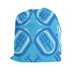 Abstract Pattern Geometric Backgrounds   Drawstring Pouch (2xl) by Eskimos
