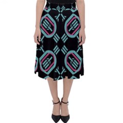 Abstract Pattern Geometric Backgrounds   Classic Midi Skirt by Eskimos