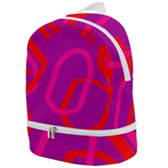 Abstract Pattern Geometric Backgrounds   Zip Bottom Backpack by Eskimos