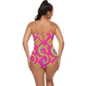 Abstract pattern geometric backgrounds   Retro Full Coverage Swimsuit View4
