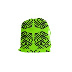 Abstract Pattern Geometric Backgrounds   Drawstring Pouch (small) by Eskimos
