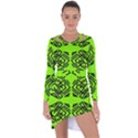 Abstract pattern geometric backgrounds   Asymmetric Cut-Out Shift Dress View1