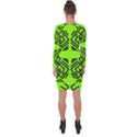 Abstract pattern geometric backgrounds   Asymmetric Cut-Out Shift Dress View2