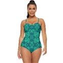 Abstract pattern geometric backgrounds   Retro Full Coverage Swimsuit View1