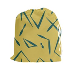 Abstract Pattern Geometric Backgrounds   Drawstring Pouch (2xl) by Eskimos
