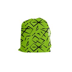 Abstract Pattern Geometric Backgrounds   Drawstring Pouch (small) by Eskimos