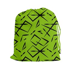 Abstract Pattern Geometric Backgrounds   Drawstring Pouch (2xl) by Eskimos