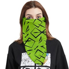 Abstract Pattern Geometric Backgrounds   Face Covering Bandana (triangle) by Eskimos