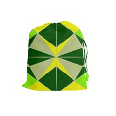 Abstract Pattern Geometric Backgrounds   Drawstring Pouch (large) by Eskimos
