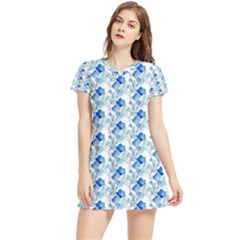 Flowers Pattern Women s Sports Skirt by Sparkle