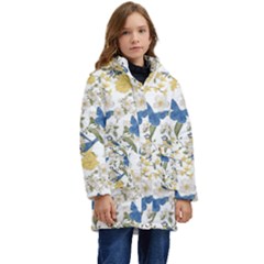 Birds Kid s Hooded Longline Puffer Jacket by Sparkle