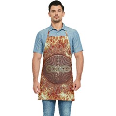 Chartres Double Infinity Antique Mandala Kitchen Apron by EDDArt