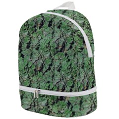 Botanic Camouflage Pattern Zip Bottom Backpack by dflcprintsclothing