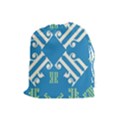 Abstract pattern geometric backgrounds   Drawstring Pouch (Large) View1