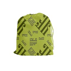 Abstract Pattern Geometric Backgrounds   Drawstring Pouch (large) by Eskimos