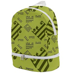Abstract Pattern Geometric Backgrounds   Zip Bottom Backpack by Eskimos
