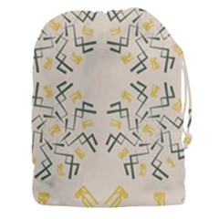 Abstract Pattern Geometric Backgrounds   Drawstring Pouch (3xl) by Eskimos
