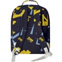 Abstract pattern geometric backgrounds   Double Compartment Backpack View3