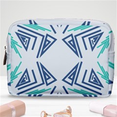 Abstract Pattern Geometric Backgrounds   Make Up Pouch (medium) by Eskimos