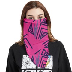 Abstract Pattern Geometric Backgrounds   Face Covering Bandana (triangle) by Eskimos